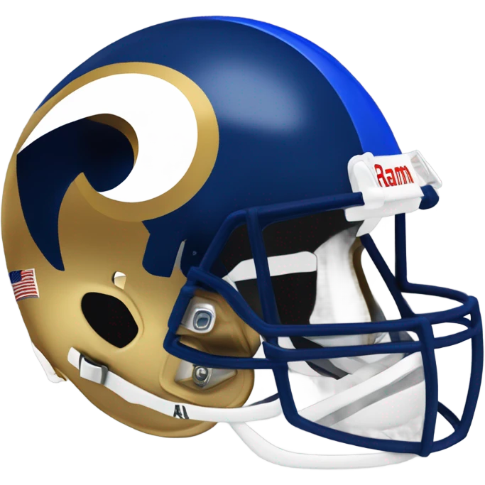 Los Angeles rams helmet emoji