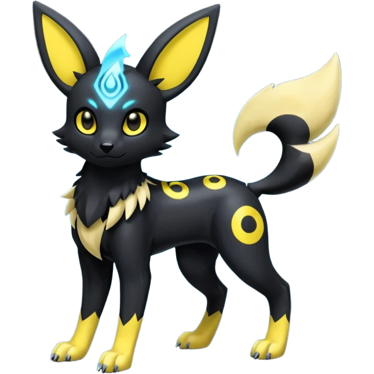 Umbreon-Zeraora-Fakémon-hybrid-creature (full body)  emoji