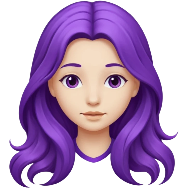 Purple girl emoji