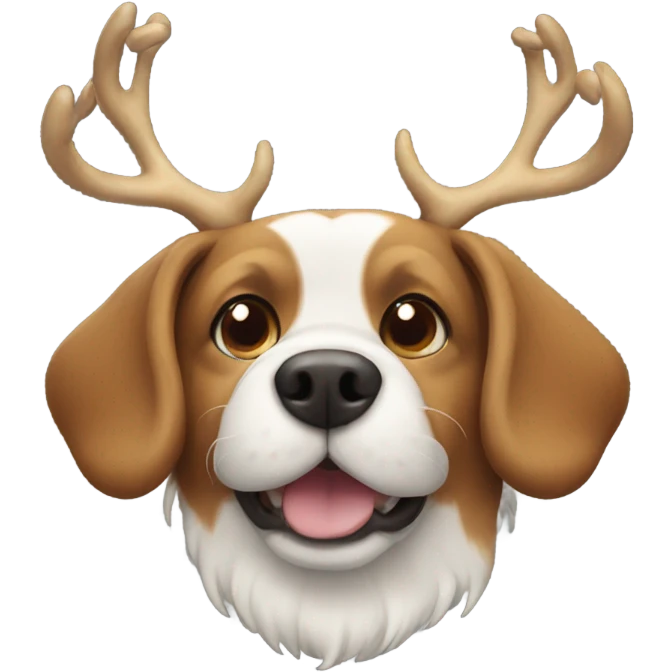 Dog with antlers  emoji
