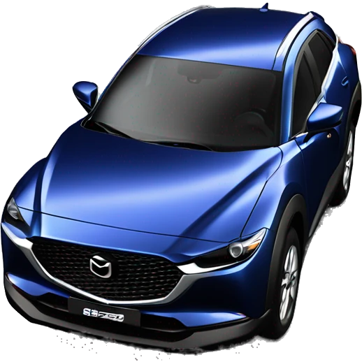 One mazda cx30 year 2024 deep blue emoji