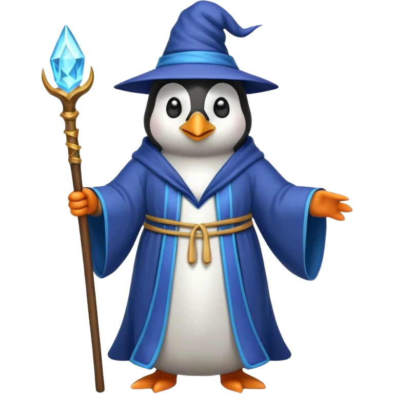 Penguin Wizard emoji