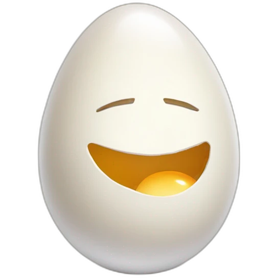 Humpty Dumpty's broken egg shell emoji