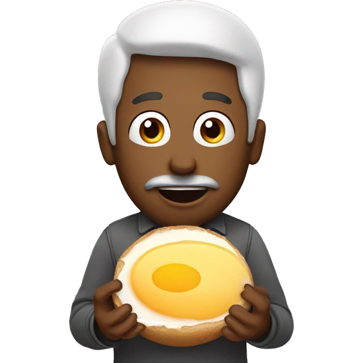 man eating eggplanet emoji