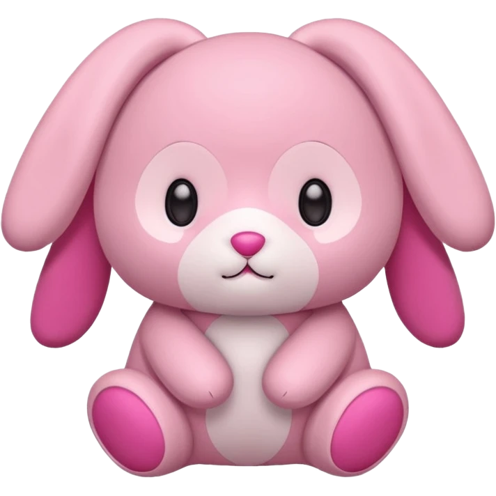 Pink Labubu doll emoji