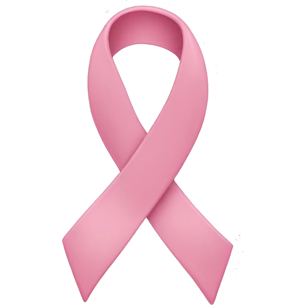 a light pink ribbon emoji