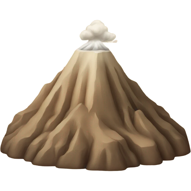 Beige volcano  emoji