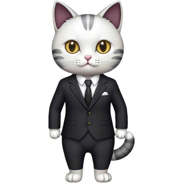 gato con traje emoji