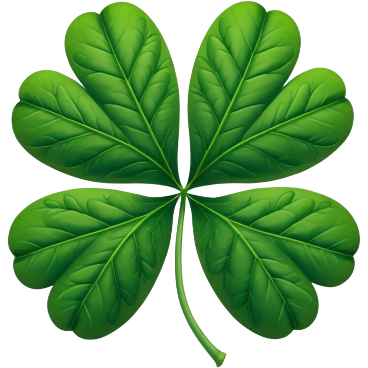 Marijuana leaf crossed with a 5 leaf clover emoji