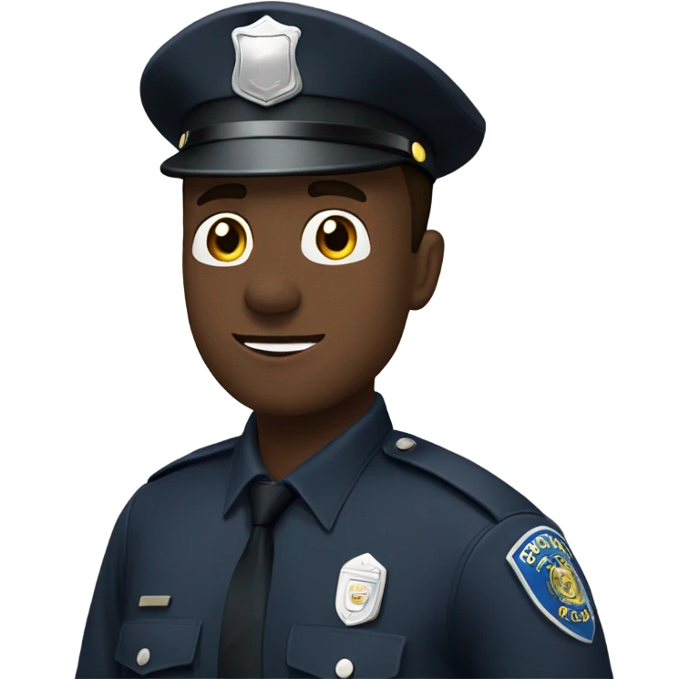 Police officer with speech bubble saying “I’m mark obrien” emoji