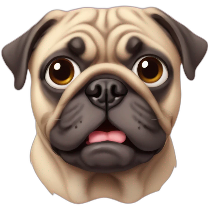 ugly pug emoji