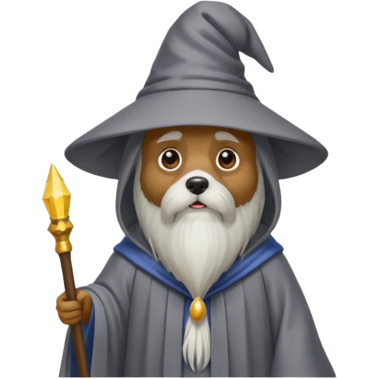 Dog wizard emoji
