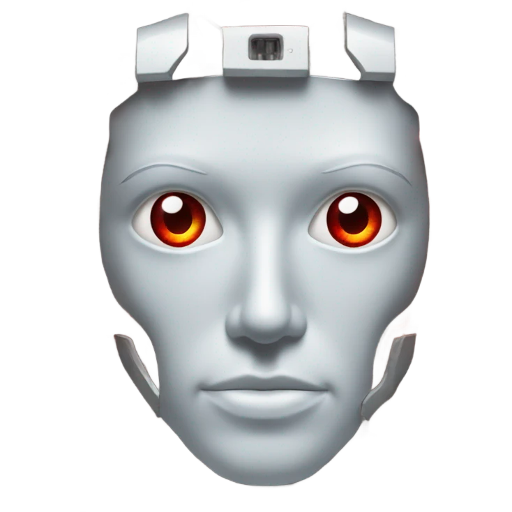 Terminator robot face emoji