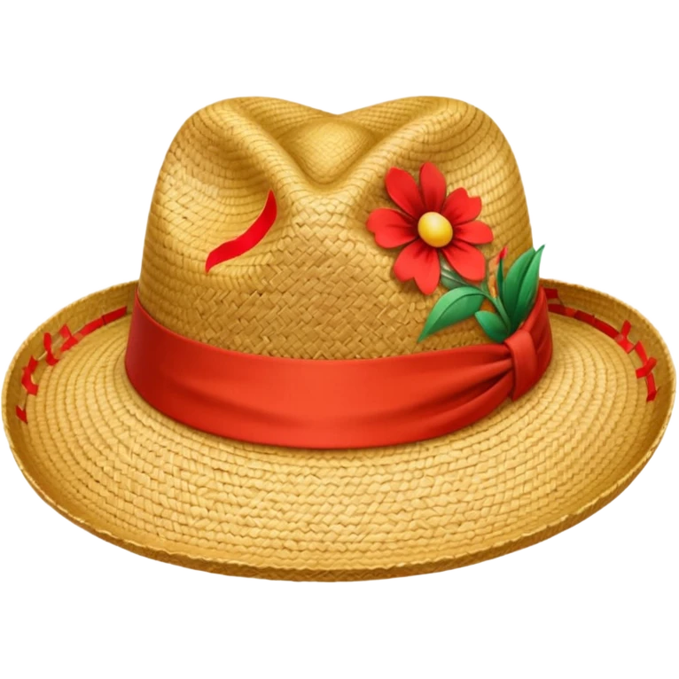 straw hat from one piece emoji