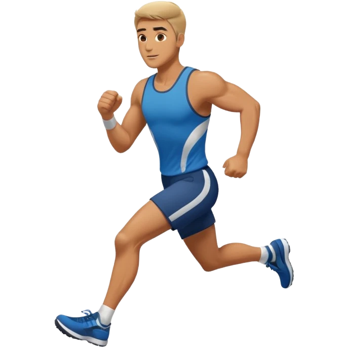 Man running modern emoji