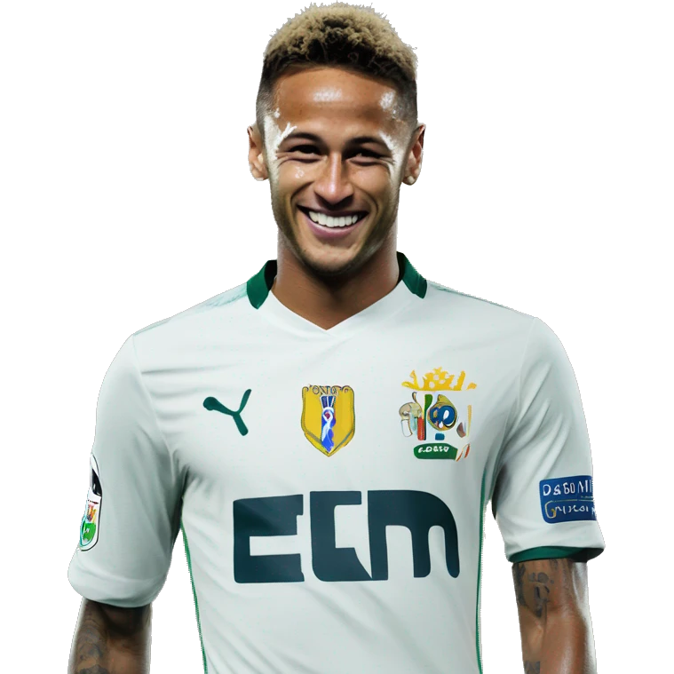 Neymar abraçando cristiano ronaldo emoji