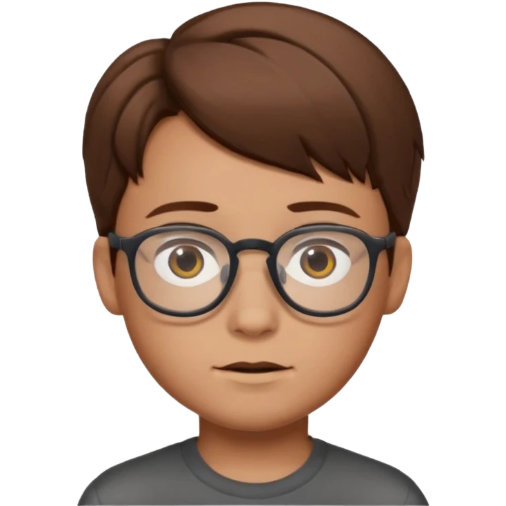 Glasses Wearing boy emoji