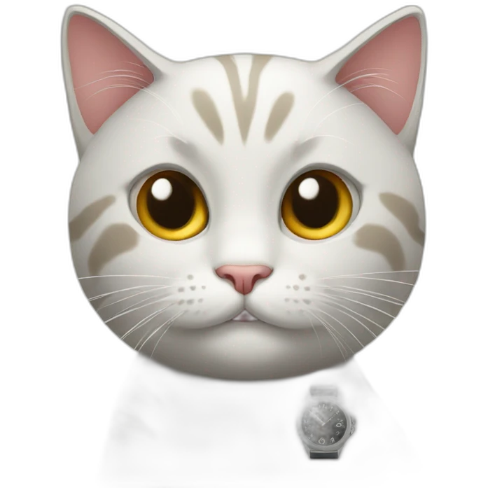 cat and watch emoji