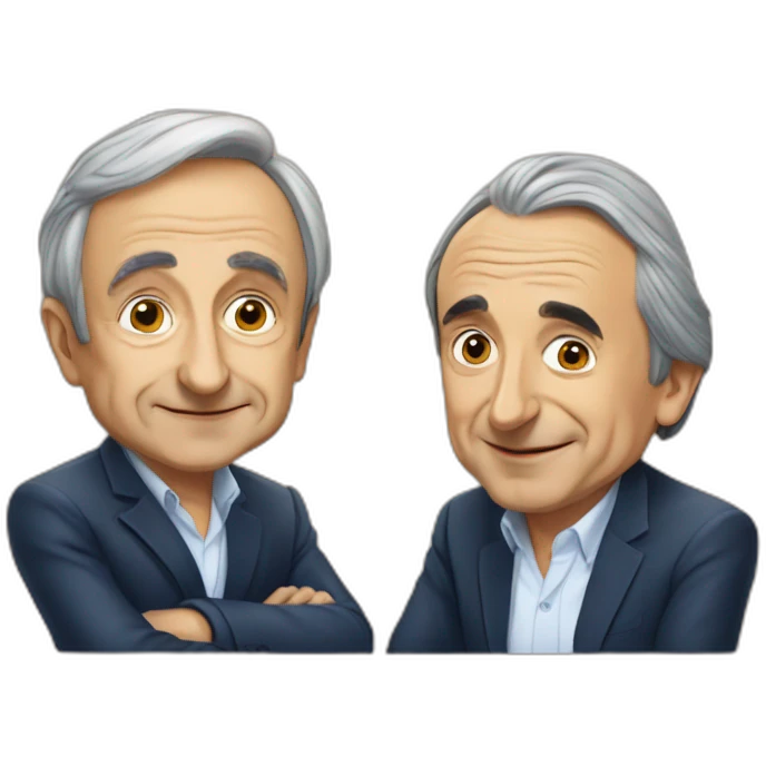 jean marie lepen avec Eric Zemmour emoji