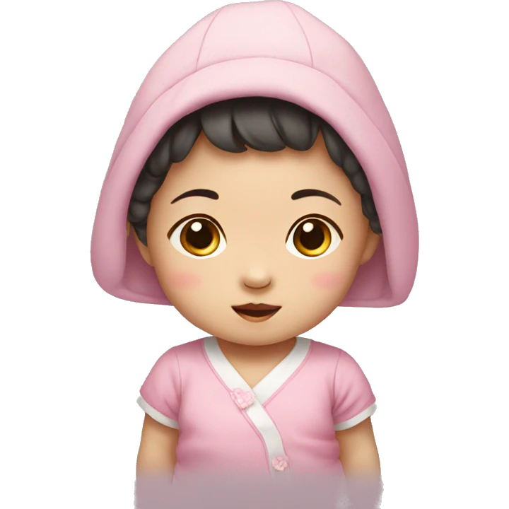 korean baby girl emoji