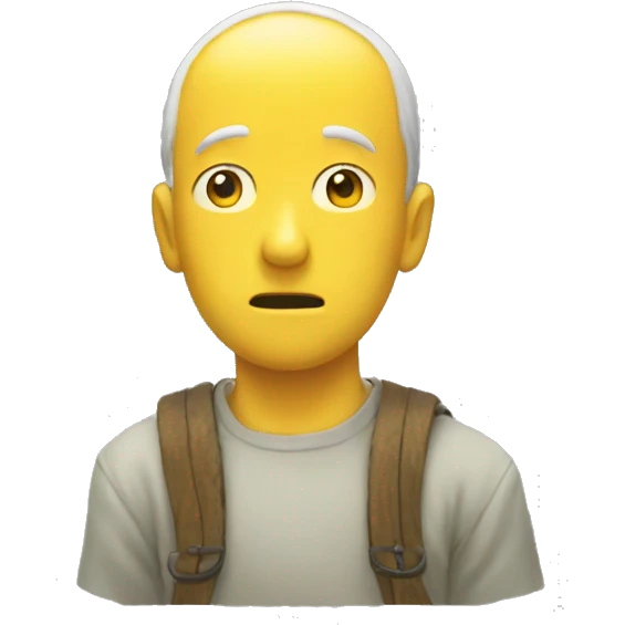 yellow head of ghibli character emoji
