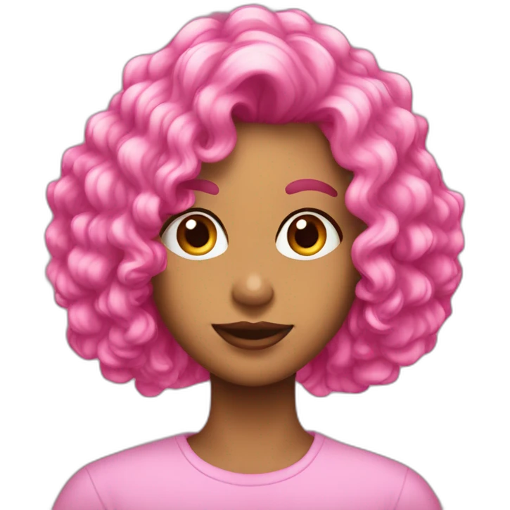 Peluquero pelo rosa emoji