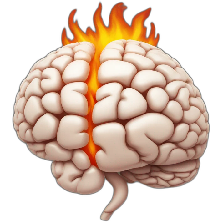 brain on fire emoji