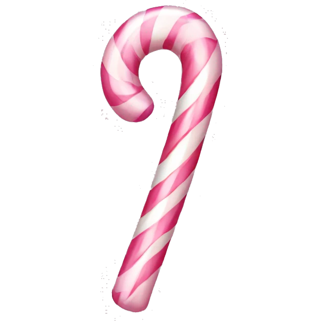light pink candy cane emoji