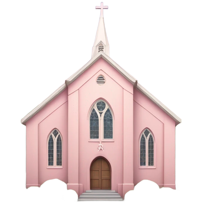 Pink church emoji
