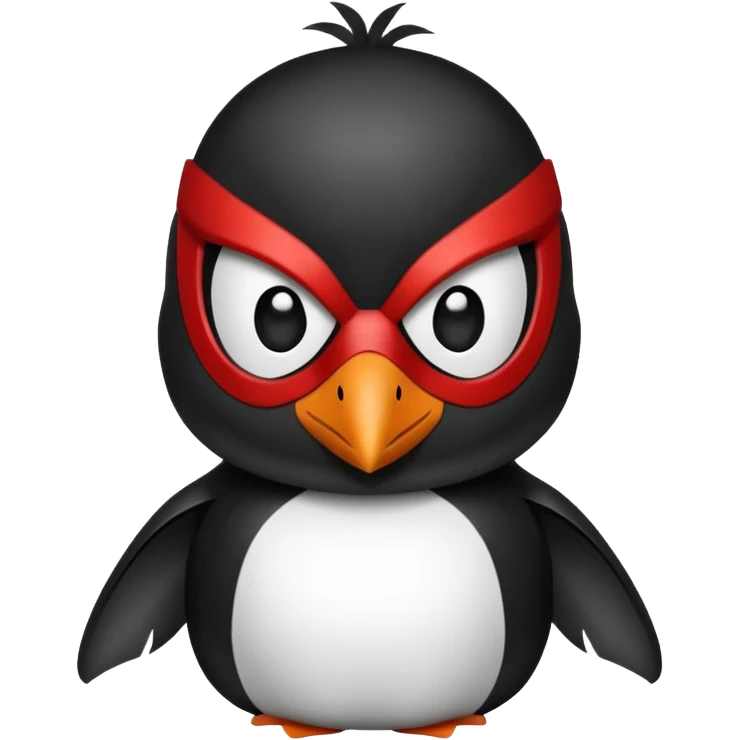 Penguin spiderman without a cape and without a suit emoji