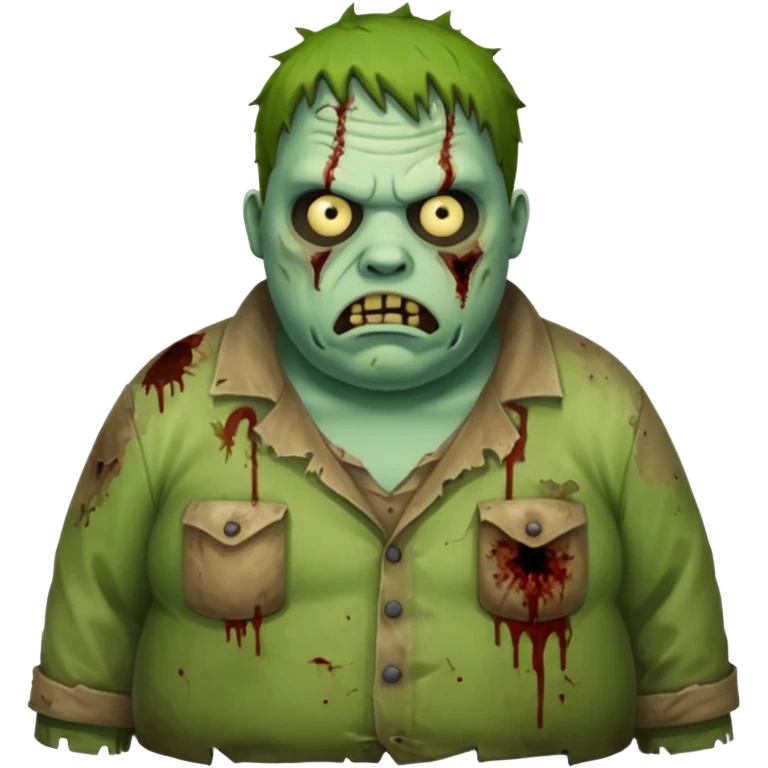 Fat zombie emoji