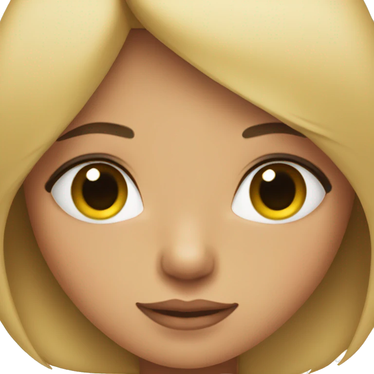 girl with bob and eyelashes emoji
