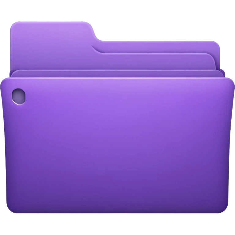 purple empty closed folder emoji