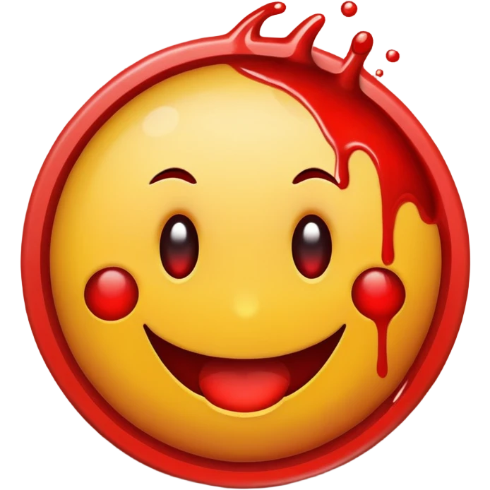 Bloody shot emoji smiley  emoji