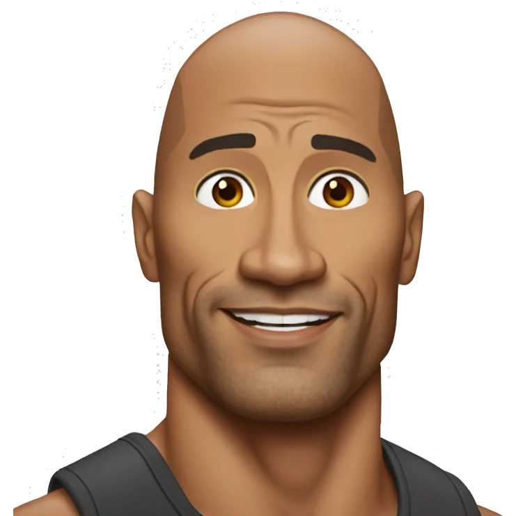 Dwayne Johnson emoji