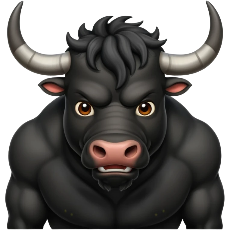Black bull emoji