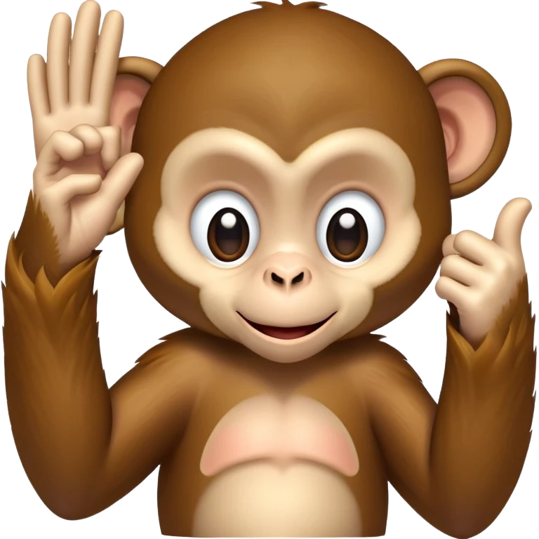 Monkey upside down flipping us off  emoji
