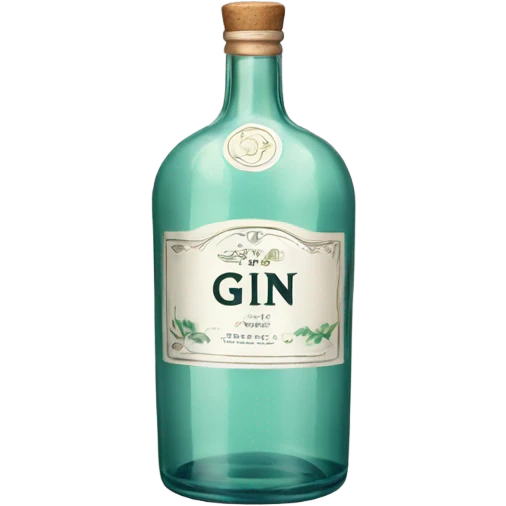 Bottle of gin emoji
