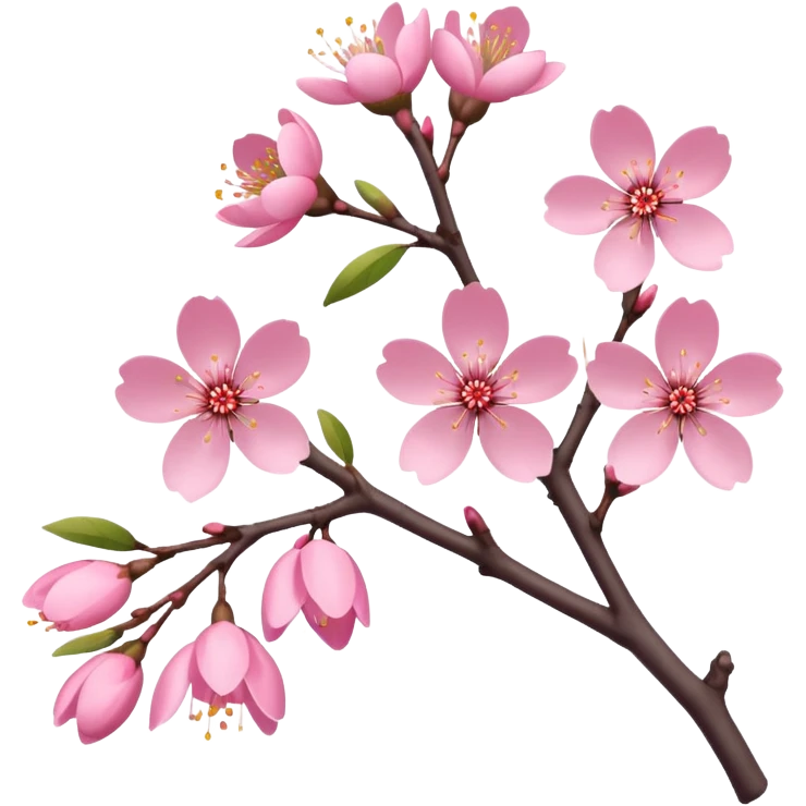 sakura branch with blossoms emoji