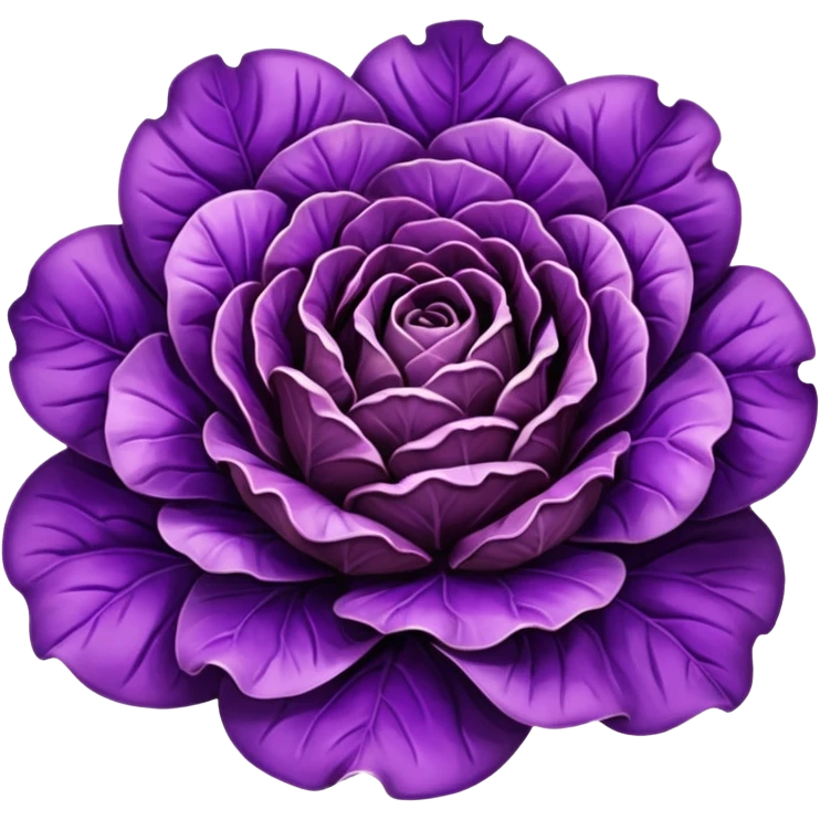 purple lettuce emoji