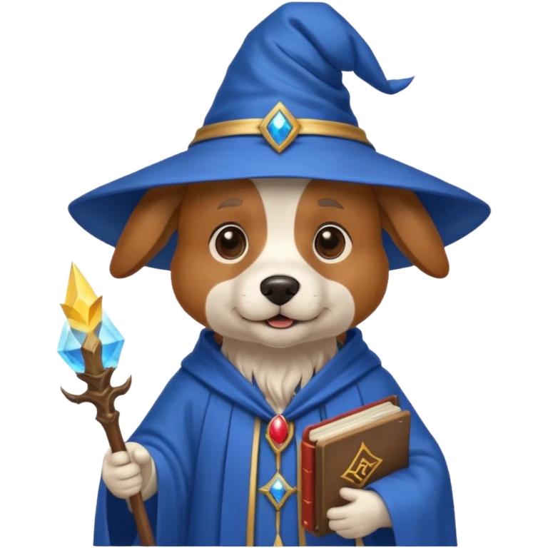 Dog wizard emoji