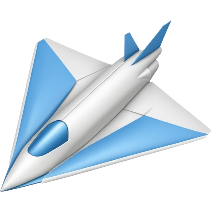 Folded paper plane emoji