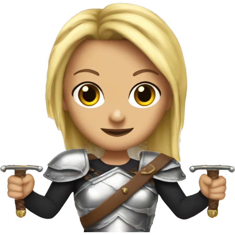 Brittney Spears with two swords emoji