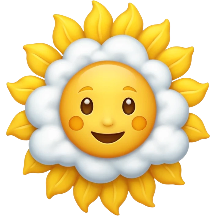emoji for tempretutures where sun and clouds emoji