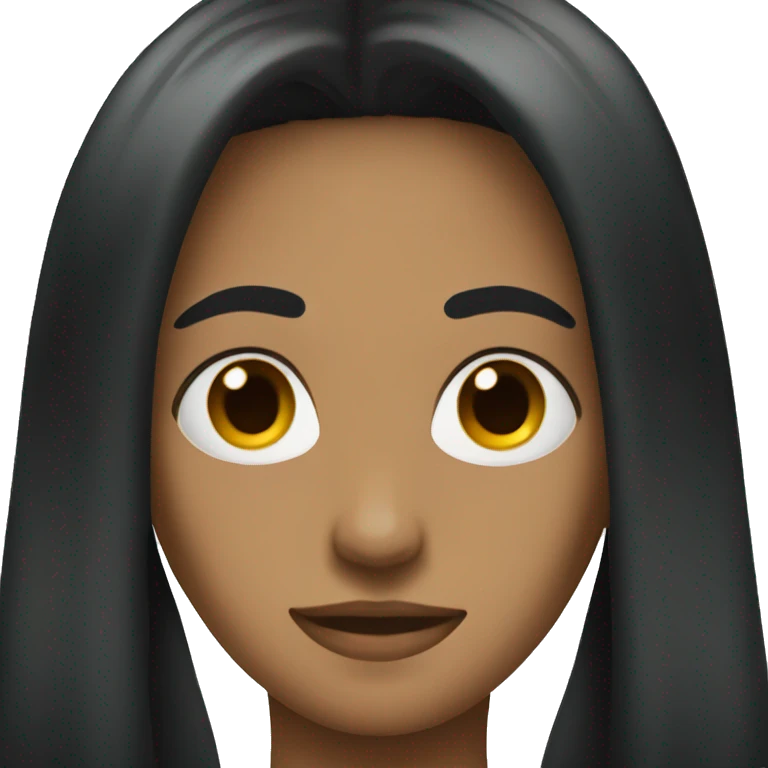 just long black hair emoji