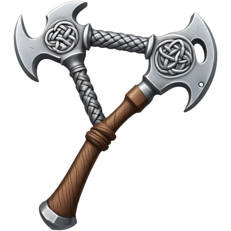 Þórr hammer with nordic knots emoji