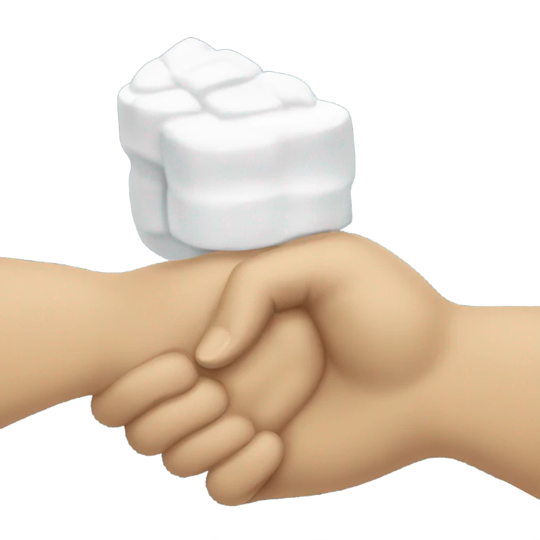 gimme some sugar, hand shaking emoji