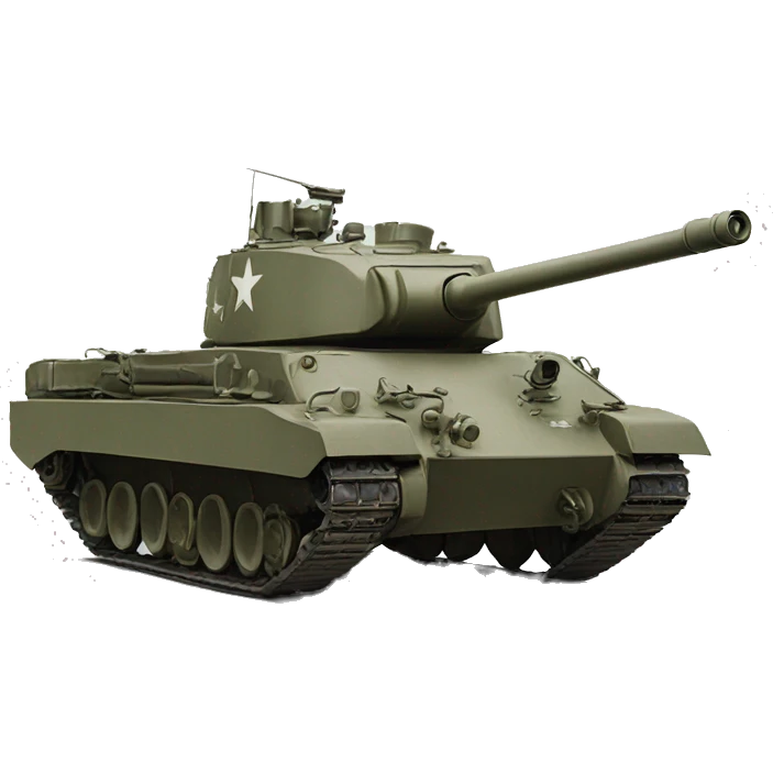 photorealistic us tank 1980s emoji