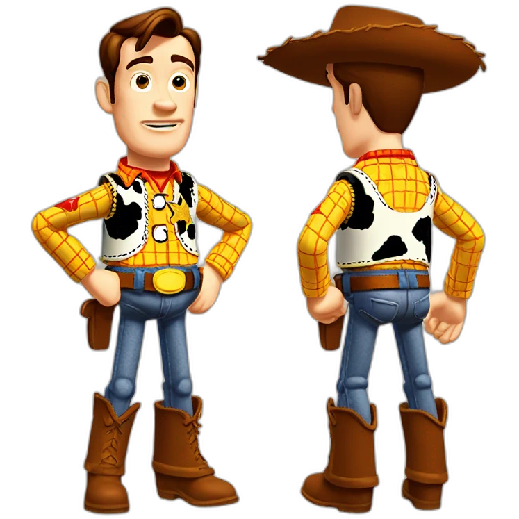 Woody toy story boxe posture emoji