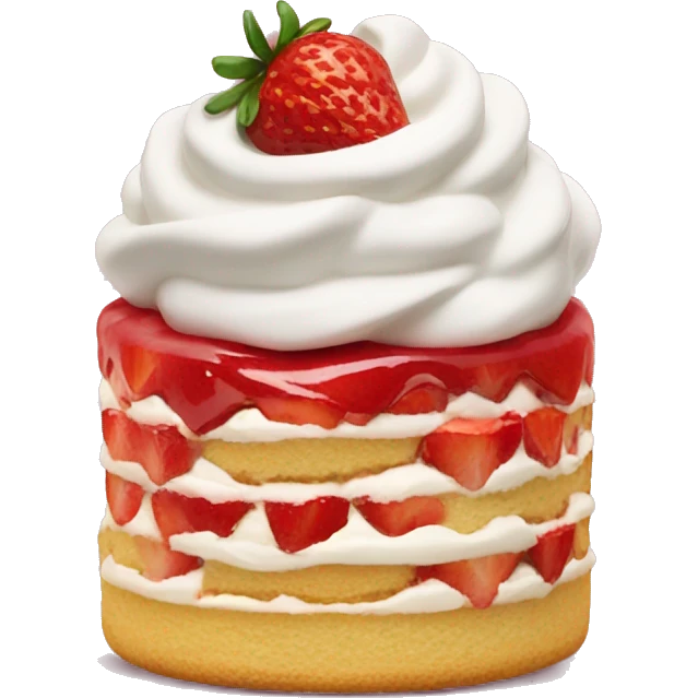 Strawberry shortcake dessert  emoji